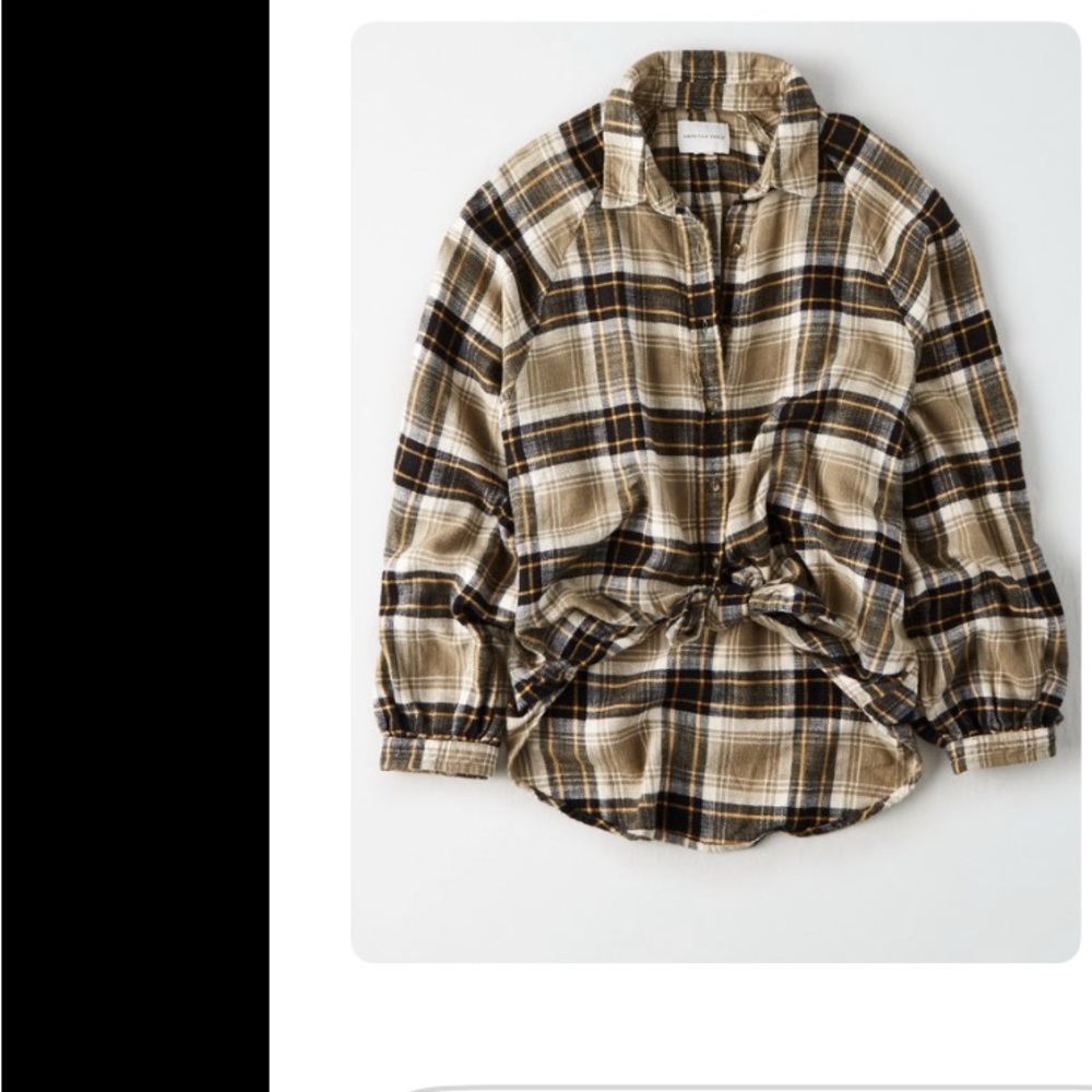 AE Plaid Button-Up Shirt